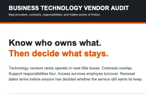 Business Technology Vendor Assessment